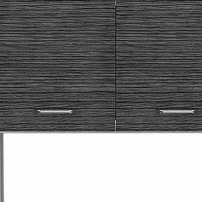 79" Gray Pantry Cabinet with Three Storage Shelves HomeRoots