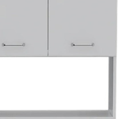 24" White Wood Kitchen Cart With Storage