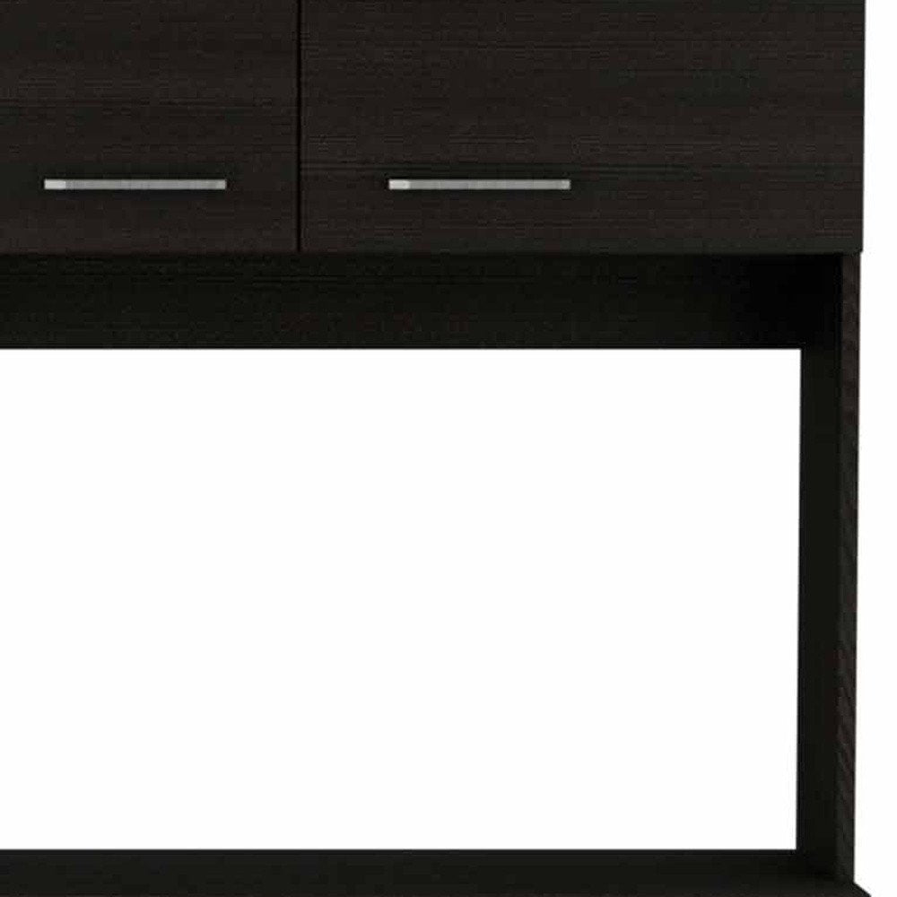71" Black Wood Pantry Or Storage Closet HomeRoots