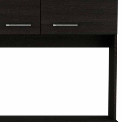 71" Black Wood Pantry Or Storage Closet HomeRoots