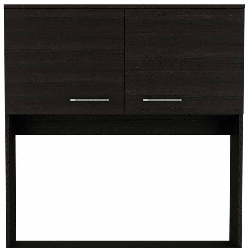 71" Black Wood Pantry Or Storage Closet HomeRoots