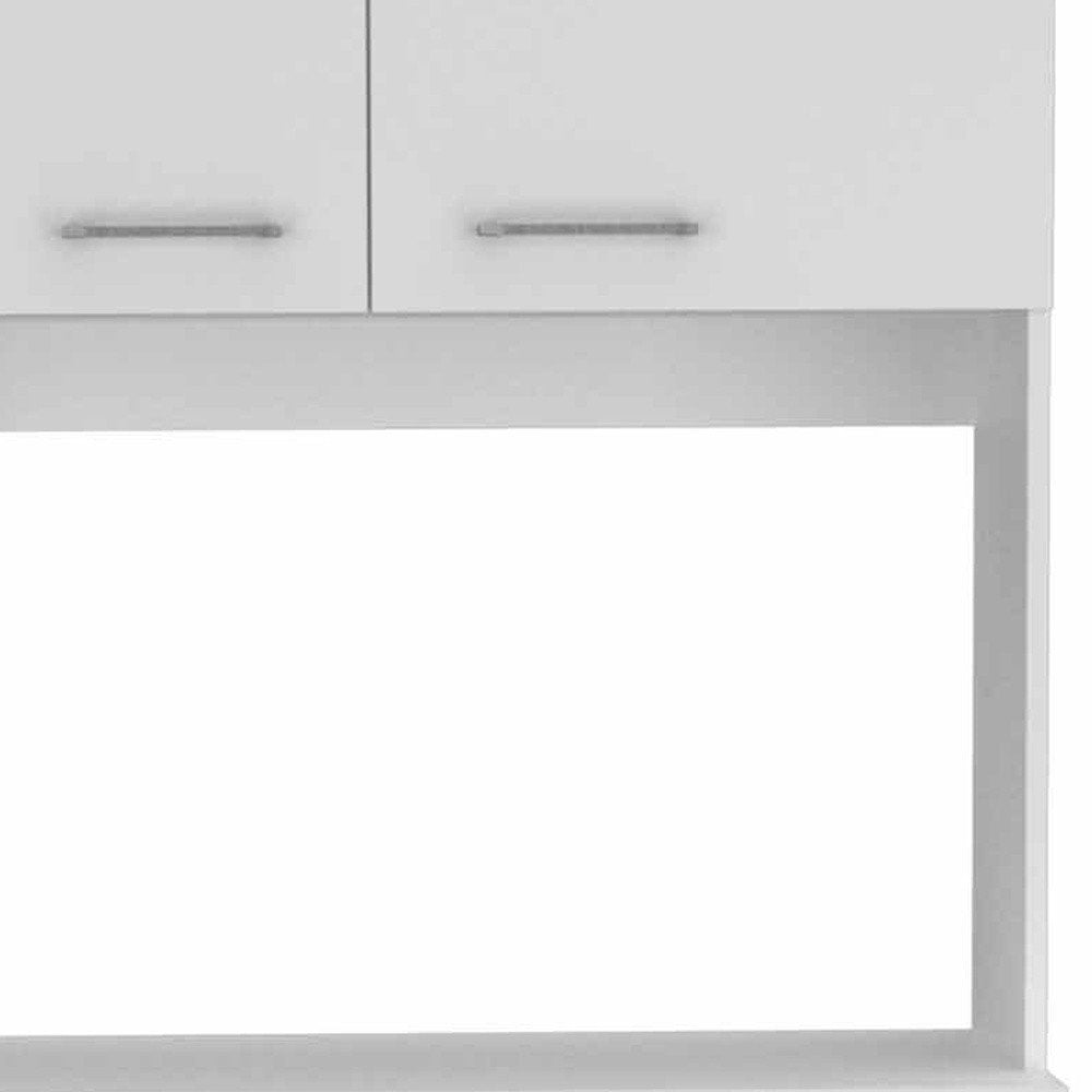 71" Modern White Pantry Cabinet with Five Shelves HomeRoots