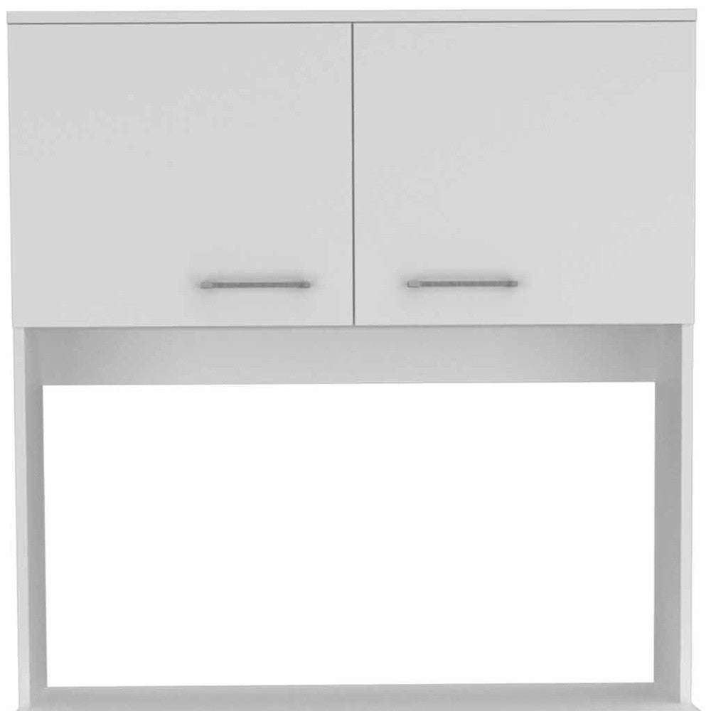 71" Modern White Pantry Cabinet with Five Shelves