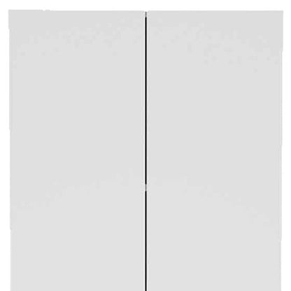 78" Modern White Pantry Cabinet with Two Full Size Doors HomeRoots