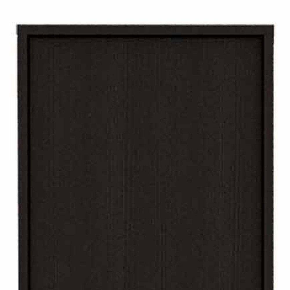 79" Modern Black Pantry Cabinet with Five Shelves