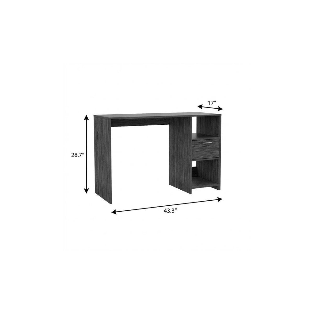 43" Gray Computer Desk HomeRoots