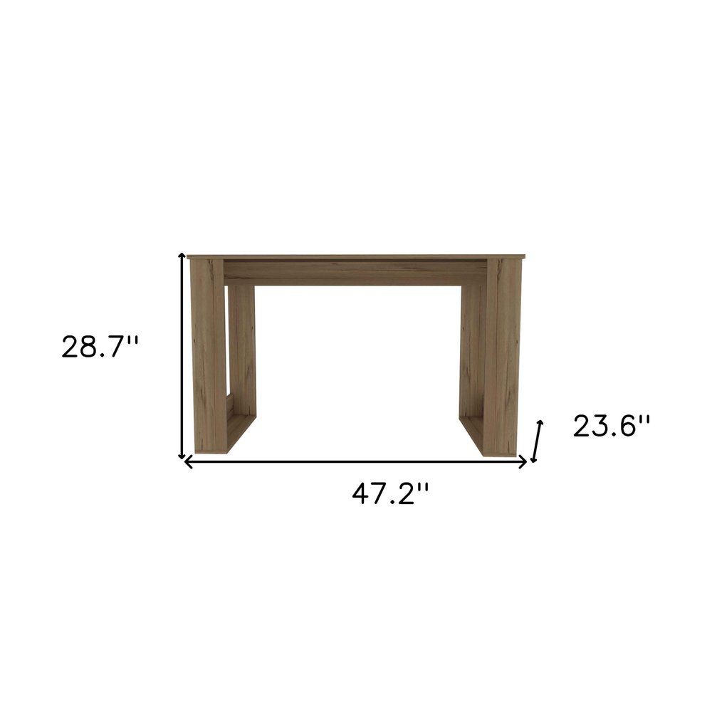 47" Espresso Computer Desk HomeRoots
