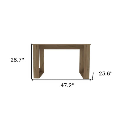 47" Espresso Computer Desk HomeRoots