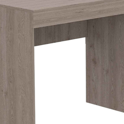 47" Light Gray Computer Desk With Two Drawers HomeRoots