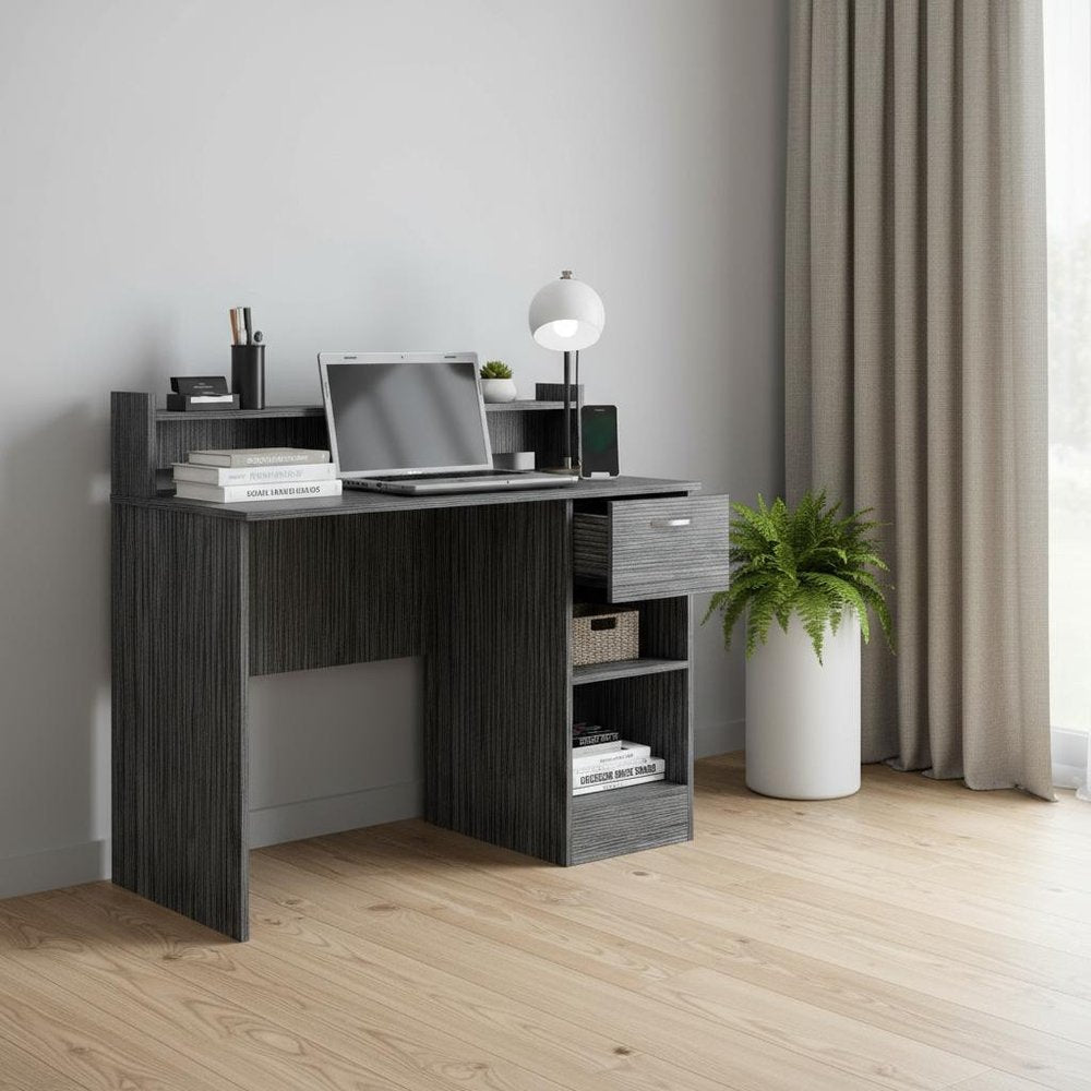 40" Graphite Computer Desk HomeRoots