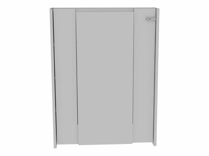 24" White Wall Mounted Writing Desk HomeRoots