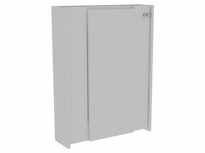 24" White Wall Mounted Writing Desk HomeRoots