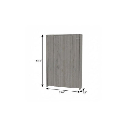24" Light Gray Floating Desk HomeRoots