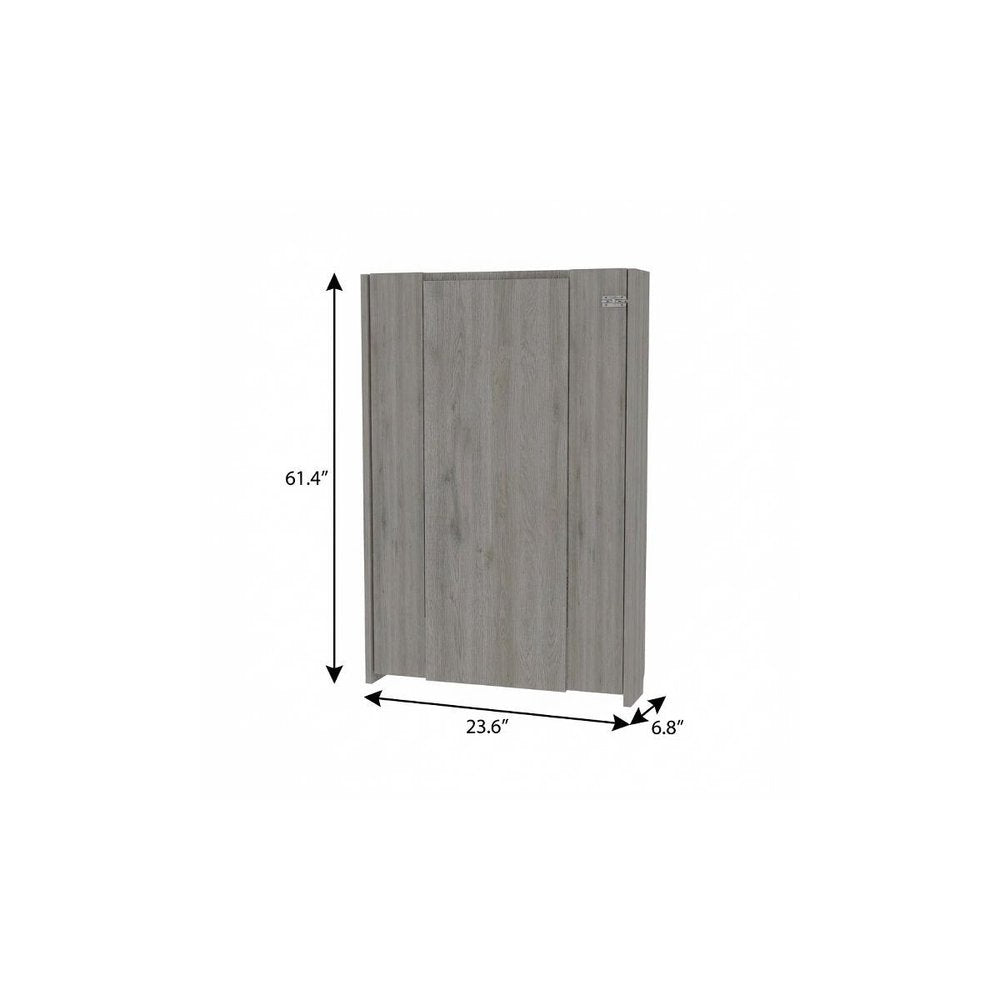 24" Light Gray Floating Desk HomeRoots
