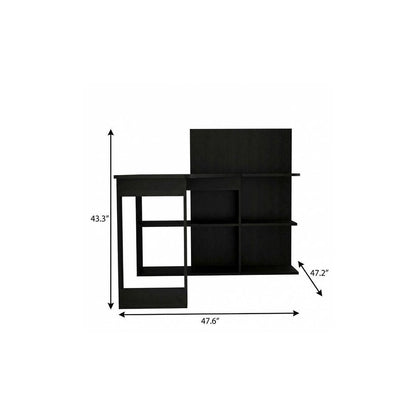 48" Black L Shape Computer Desk HomeRoots