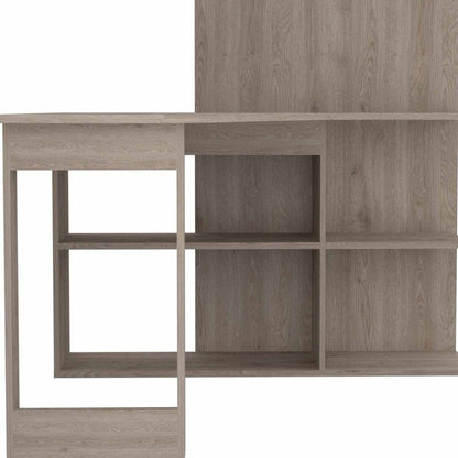 48" Light Gray L Shape Computer Desk HomeRoots