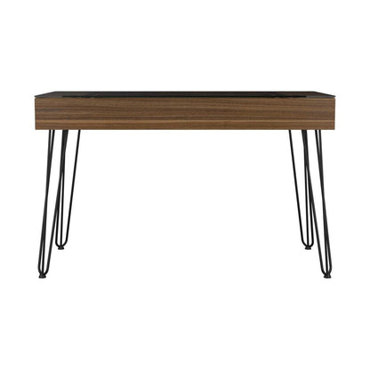 47" Brown and Black Computer Desk HomeRoots