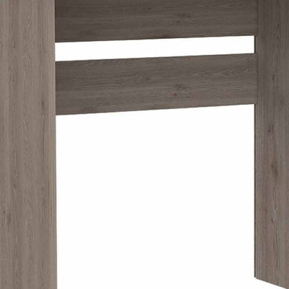 47" Light Gray Computer Desk With Three Drawers HomeRoots
