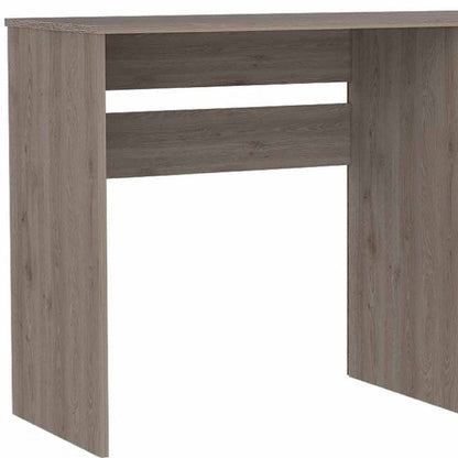 47" Light Gray Computer Desk With Three Drawers HomeRoots