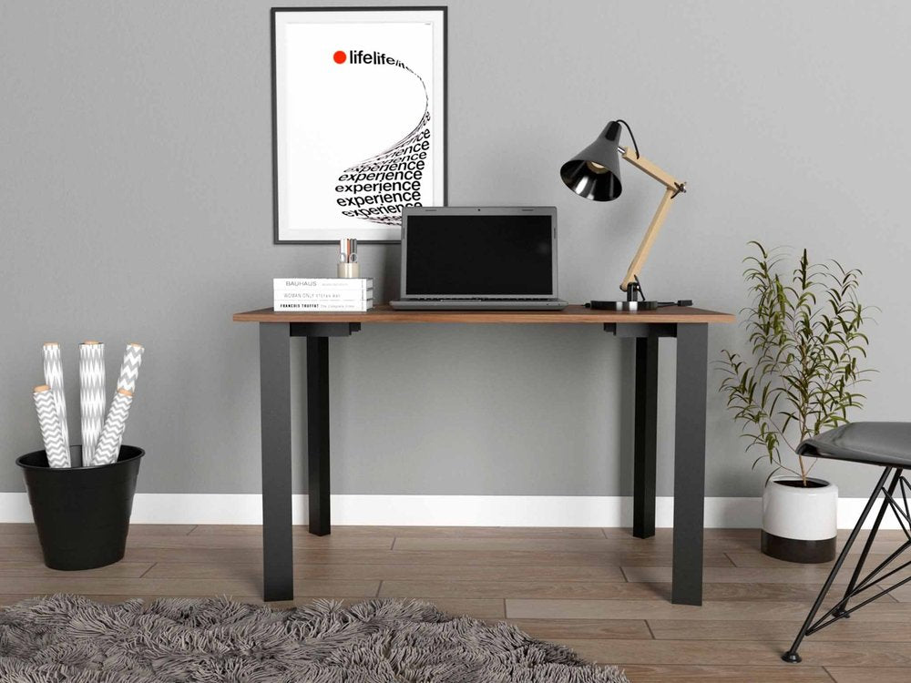 47" Brown and Black Computer Desk HomeRoots