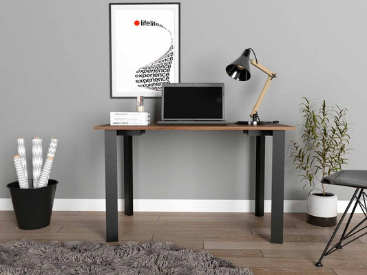 47" Brown and Black Computer Desk HomeRoots