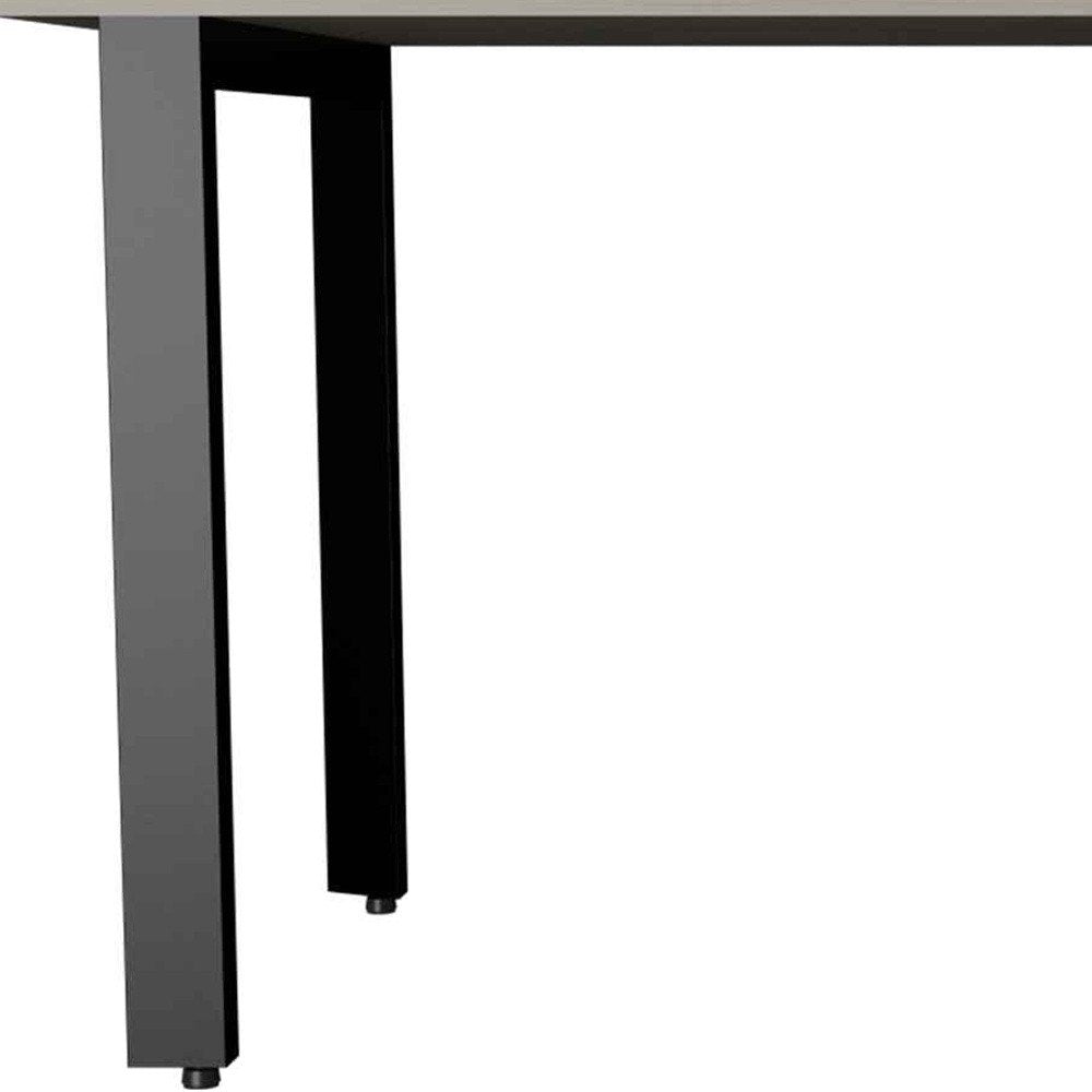 58" Light Gray Computer Desk HomeRoots
