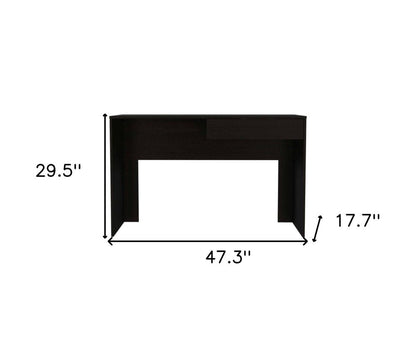 47" Black Computer Desk HomeRoots
