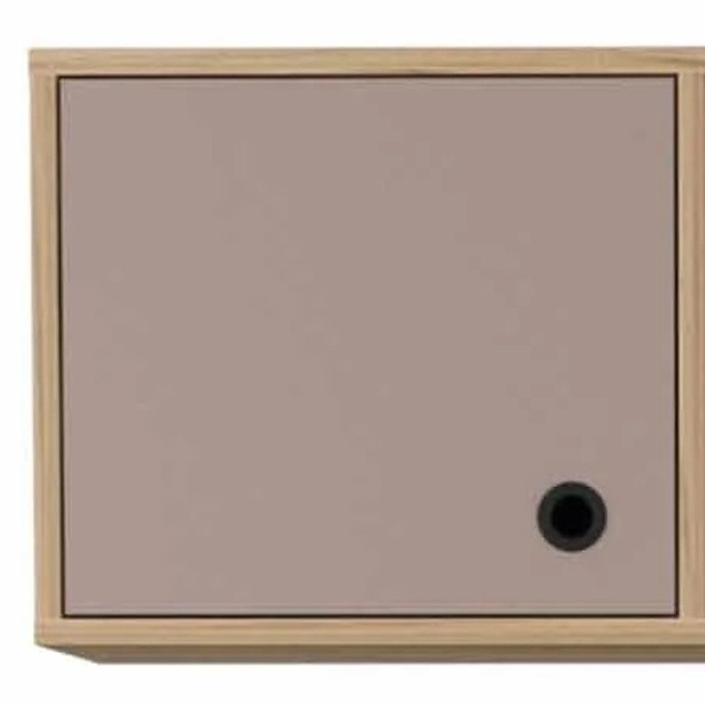 39" Taupe Computer Desk With Two Cabinets Two Drawers HomeRoots