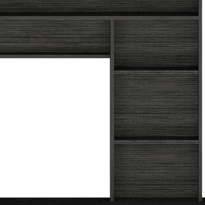 43" Gray Computer Desk With Hutch HomeRoots