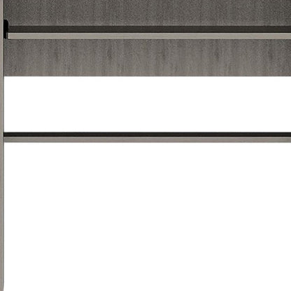 43" Light Gray Computer Desk With Hutch HomeRoots