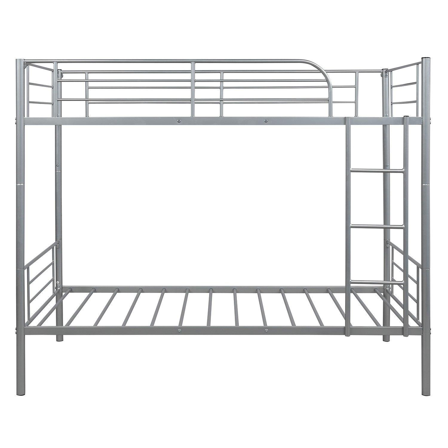 Silver Twin Over Twin Separable Bunk Bed - FurniFindUSA