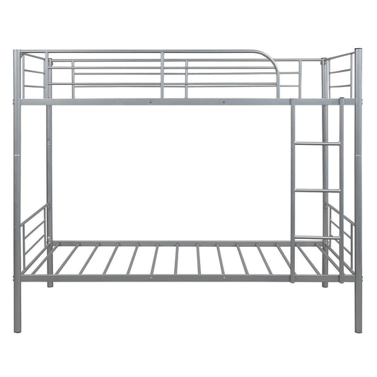 Silver Twin Over Twin Separable Bunk Bed - FurniFindUSA