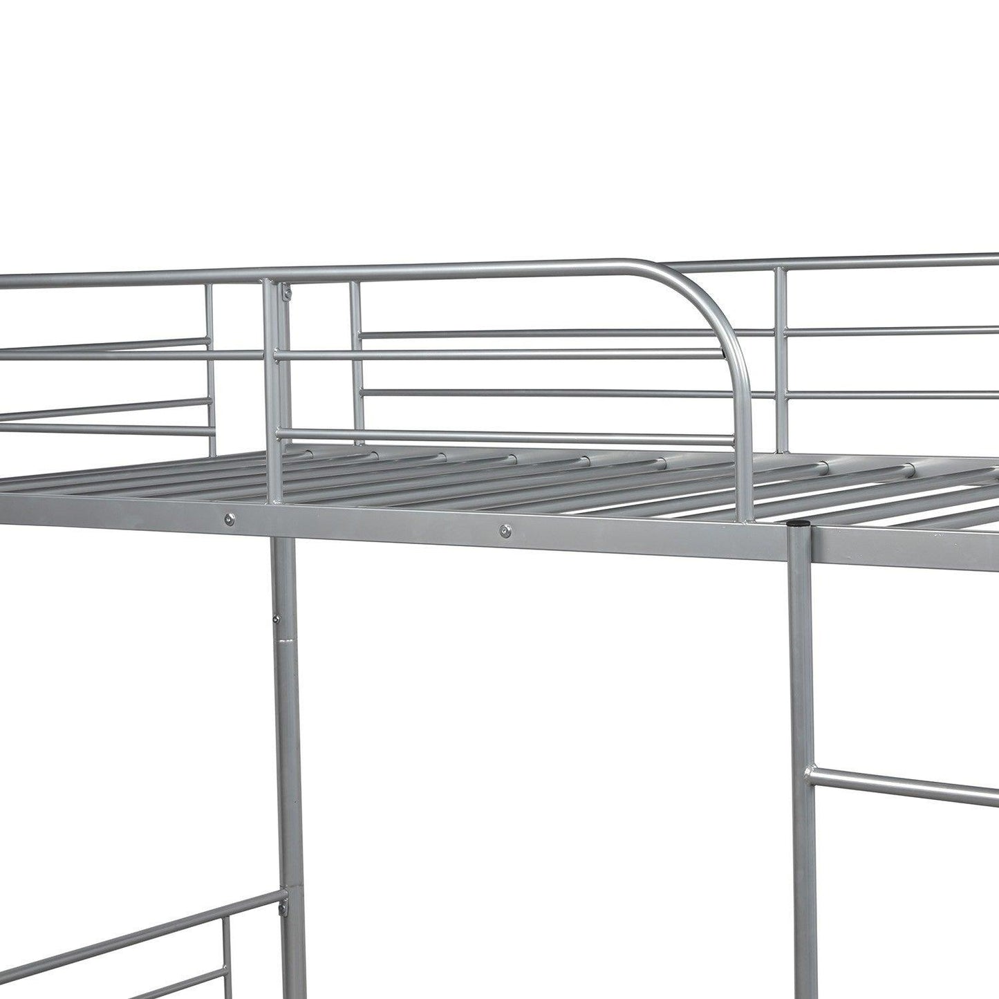 Silver Twin Over Twin Separable Bunk Bed - FurniFindUSA