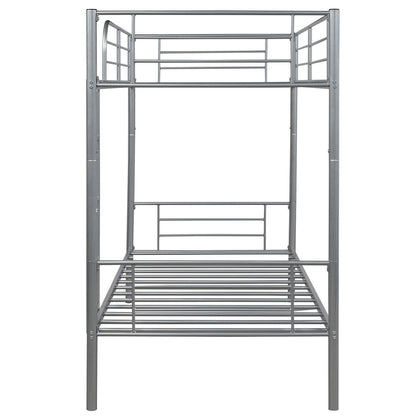 Silver Twin Over Twin Separable Bunk Bed - FurniFindUSA