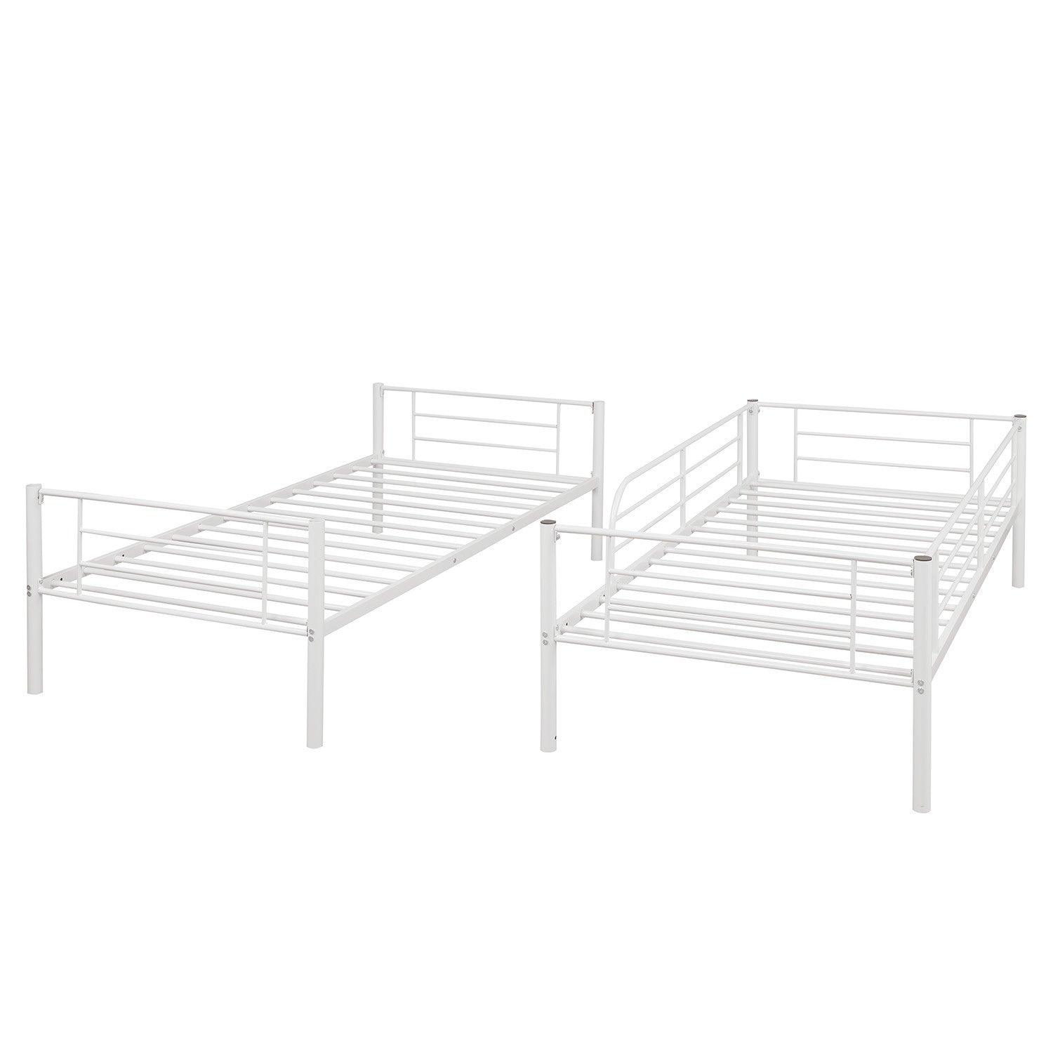 Black Twin Over Twin Separable Bunk Bed - FurniFindUSA