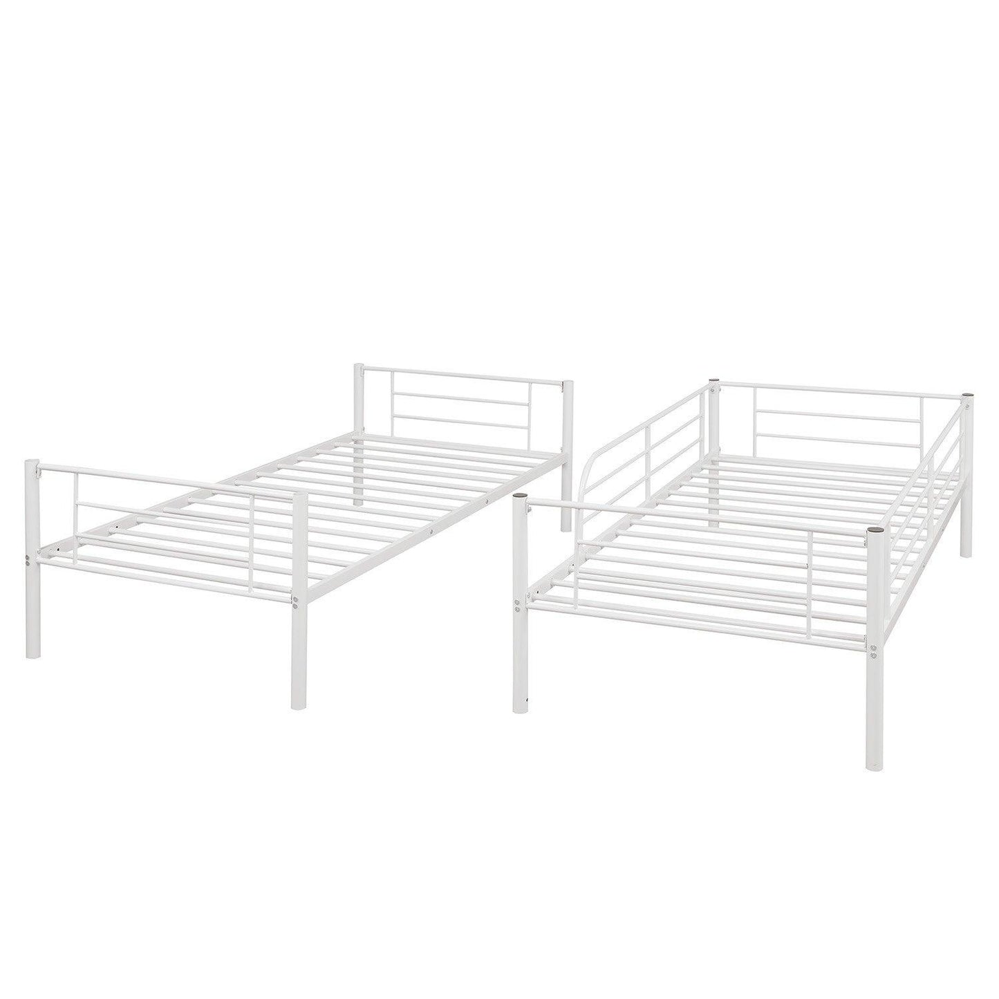 Black Twin Over Twin Separable Bunk Bed - FurniFindUSA