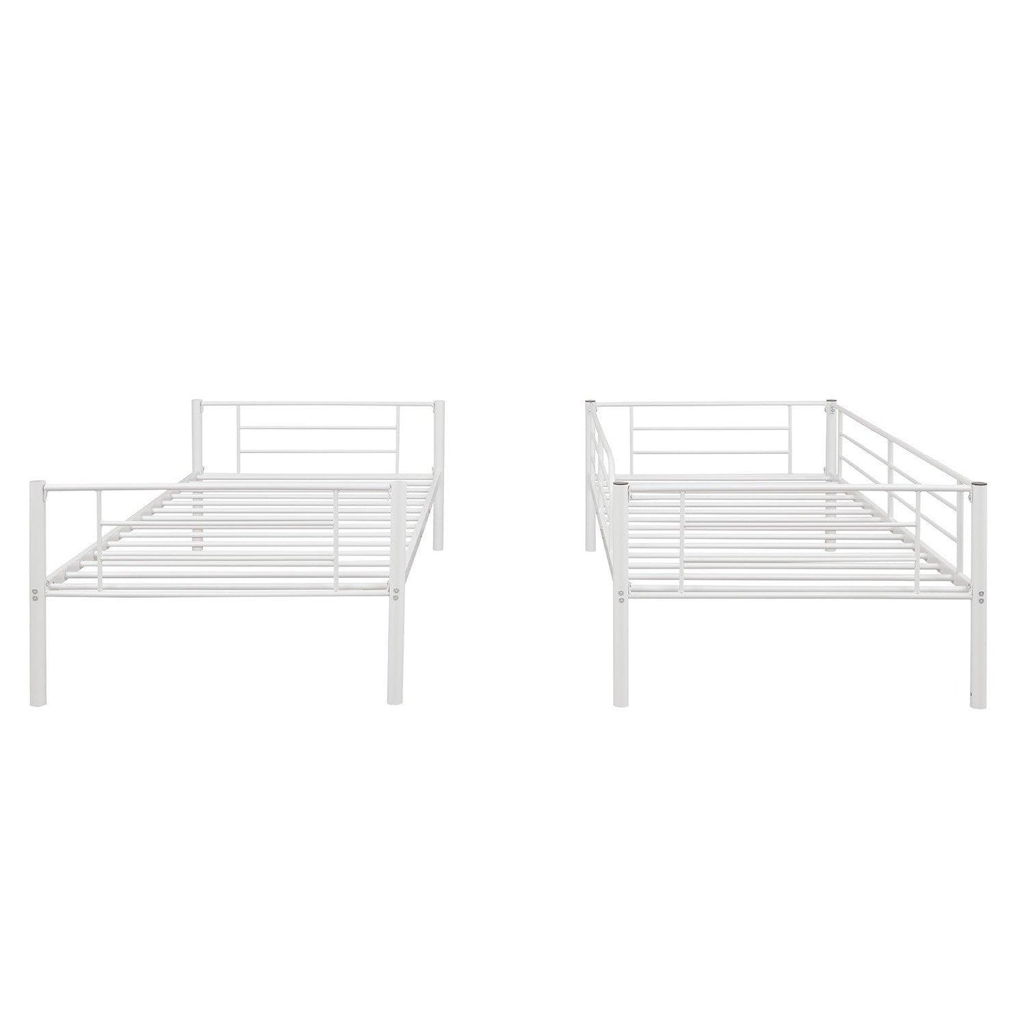 Black Twin Over Twin Separable Bunk Bed - FurniFindUSA