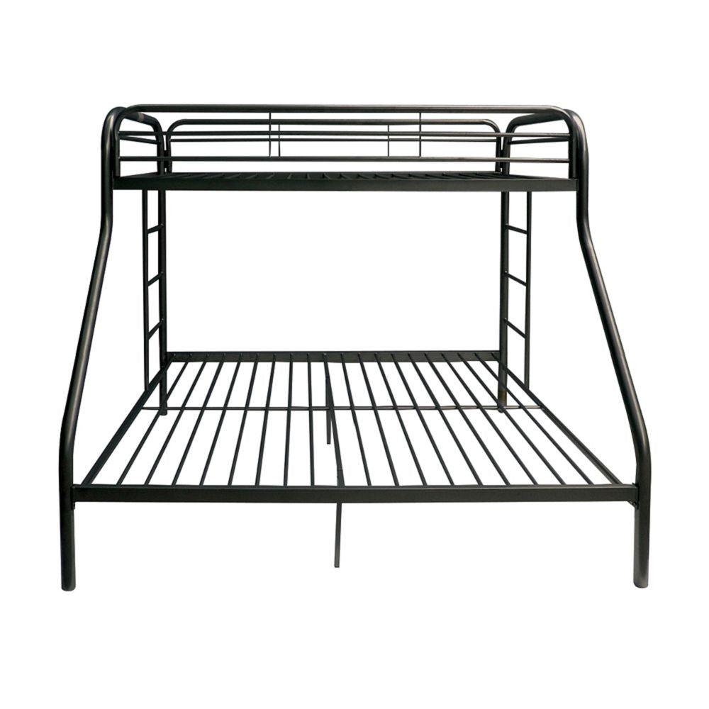 Black Twin Over Full Size Bunk Bed - FurniFindUSA