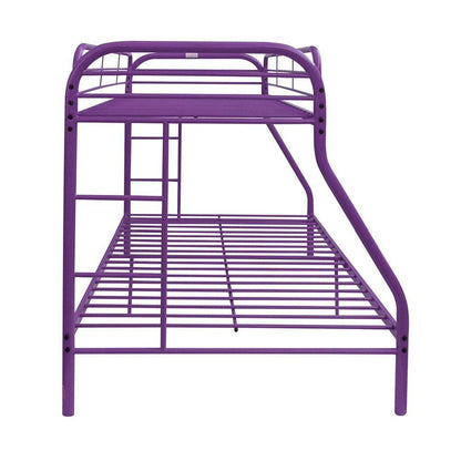 Purple Twin Over Full Size Bunk Bed - FurniFindUSA