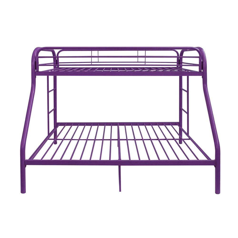 Purple Twin Over Full Size Bunk Bed - FurniFindUSA