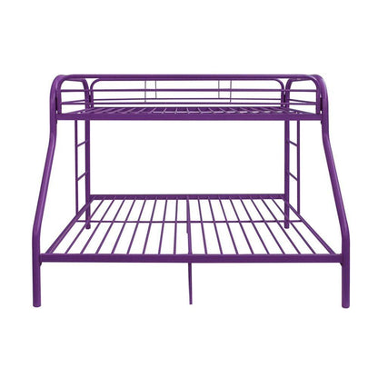 Purple Twin Over Full Size Bunk Bed - FurniFindUSA