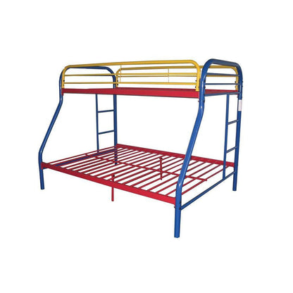 Colorful Twin Over Full Size Bunk Bed - FurniFindUSA