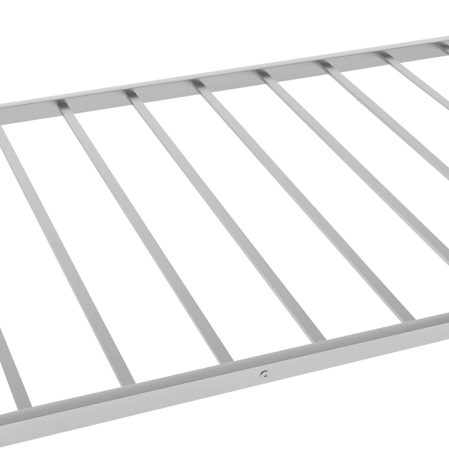 Silver Twin Over Twin Over Twin Traditional Bunk Bed - FurniFindUSA