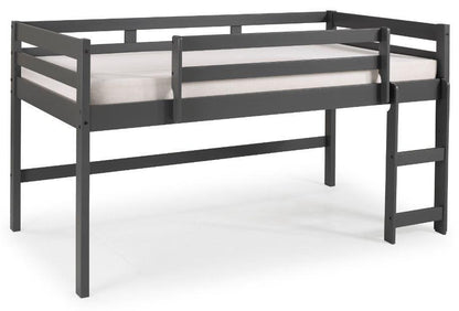 Twin Loft Bed Gray Finish - FurniFindUSA