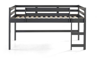 Twin Loft Bed Gray Finish - FurniFindUSA