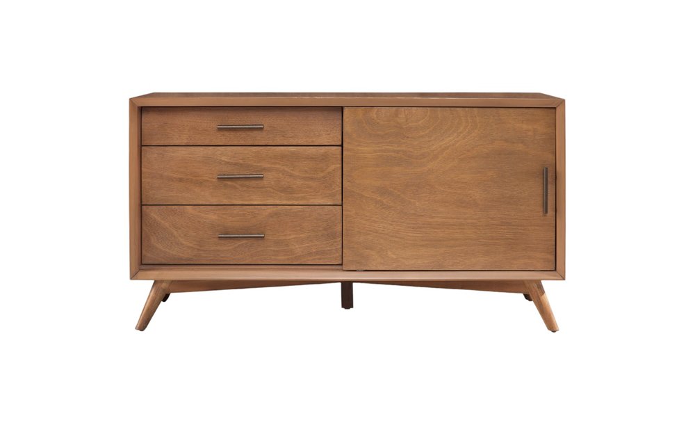 50" Mahogany Solid Wood Enclosed and Open Storage TV Stand HomeRoots