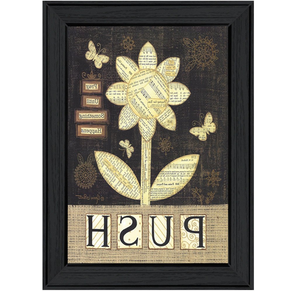 Pray Until Something Happens Black Framed Print Wall Art — view 3