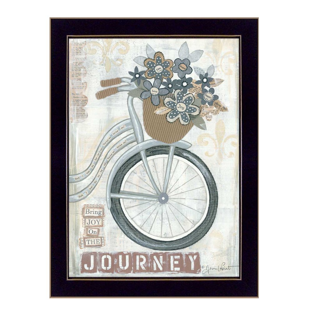Journey Black Framed Print Wall Art — view 1