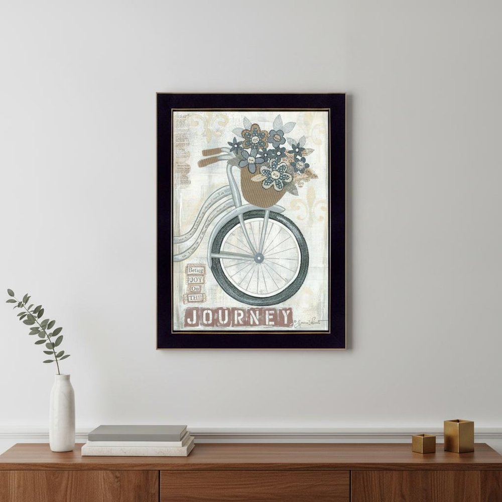 Journey Black Framed Print Wall Art — view 4