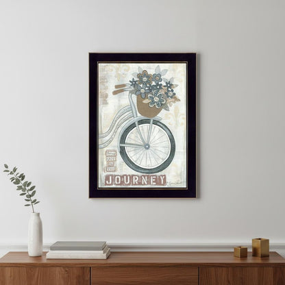 Journey Black Framed Print Wall Art